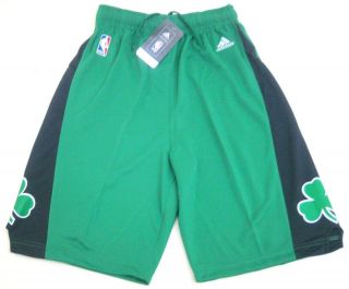 NBA Basketball Adidas Boston Celtics Alternate Green Black Youth Short 