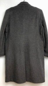 Adolfo Cashmere Wool Blend Dark Gray Overcoat Size 44