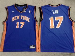 Adidas New York Knicks Jeremy Lin Revolution 30 Replica Road Blue 
