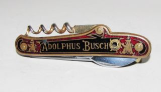 Early Adolphus Busch A. Kastor Bros New York Anheuser Busch Folding 