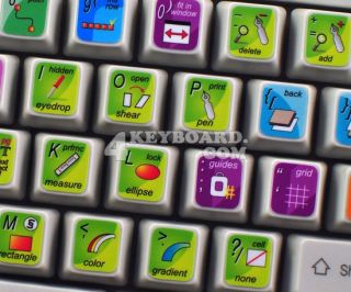 Adobe InDesign keyboard stickers are designed to improve your 