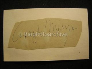 Adolphe Menjou Original Signed Autographed Index Card 433W
