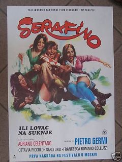 Serafino Adriano Celentano RARE YUGO Movie Poster 1969
