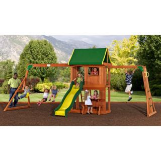 New Adventure Playsets Lexington Kids Playground Swing Set with Extra 