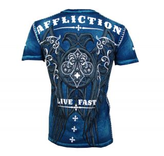 Affliction Royale A6187 T Shirt Blue
