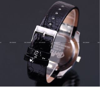 Brits Crystal Bezel Leather Ladies Quartz Wrist Watch