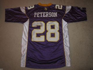 Adrian Peterson 28 Minnesota Vikings Reebok Jersey Med M