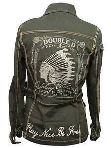 Double D Ranch Ladies Indian Head Field Jacket Agave C2108