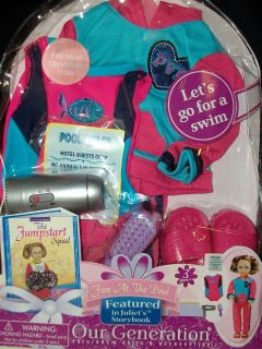 18 Doll American Girl Our Generation Fun at The Pool 7pc Bathing Suit 