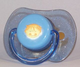 Sparkle Blue Adult Baby Dummy Pacifier NUK 5 Teat NUK4