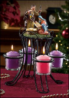 The Advent wreath is the traditional centerpiece of the Christmas 