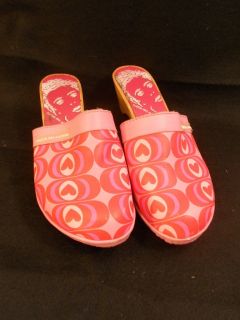 Agatha Ruiz de La Prada Pink Heart Clogs Shoe Girls 36 US 6