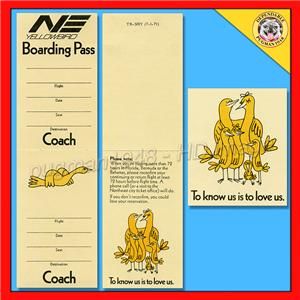 Northeast Airlines 1972 Timetable Schedule Board Pass