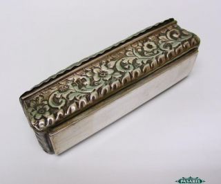   Sterling Silver Trinket Box By William Aitken Chester England 1900