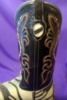 Botas Aguila Real Lizard Cowboy Boots Handmade Bootmaker Signed Size 9 