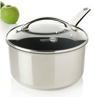 Todd English GreenPan Stainless Steel 2qt Saucepan with Glass Lid $49 