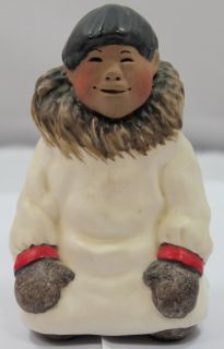 Vintage C Alan Johnson Eskimo Figurine Q182 Circa 1972  