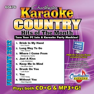 Chartbuster 60476 Country Hits of Febuary 2012 CDG Format New and in 