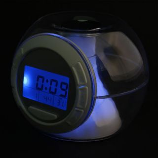    light Alarm Clock With 6 Nature Sound W DATE Thermometer Alarm