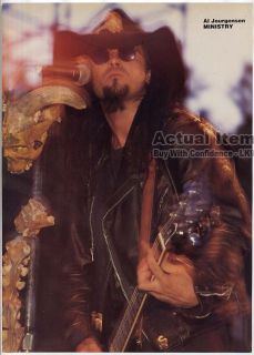   Poster White Zombie Al Jourgensen Ministry 666 Pin Up Page LK9