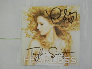 Taylor Swift Fearless Signed CD Booklet Autographed