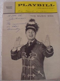 playbill the music man starring eddie albert it was at the majestic 