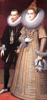1621 Spanish Netherlands Albert Isabella Silver Patagon Thaler