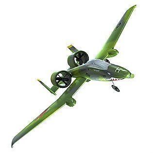 Air Hogs RC A 10 A Warthog Plane Green 27MHz
