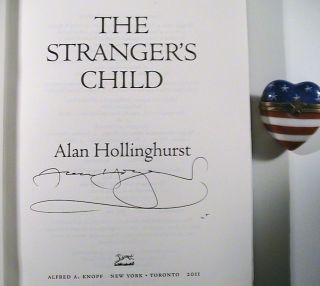 ALAN HOLLINGHURST SIGNED THE STRANGERS CHILD HC 1ST 1ST ED BOOKER 