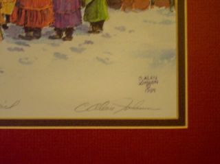 alan johnson artist signed print waiting on the mail