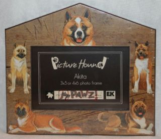 Akita Akitas Dog House Pet Photo Picture Frame New