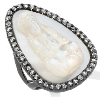 Live life spiritually stylish. The carved buddha design on this ring 