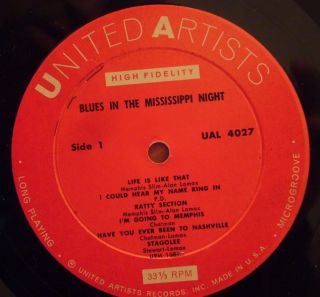 Sonny Boy Williamson Memphis Slim Blues in The Mississippi Night LP 