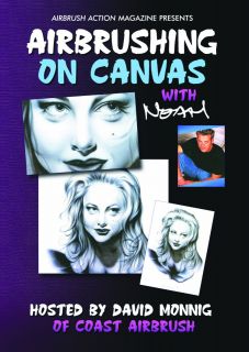 Airbrushing Portraits on Canvas with Noah David Monnig Airbrush Action 