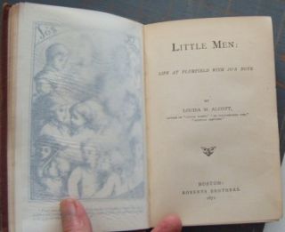 Louisa M Alcott LITTLE MEN~ FIRST EDITION 1871