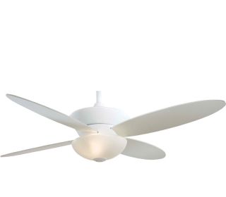 Minka Aire F514 WH Zen White Energy Star 52 Ceiling Fan w/ Light 