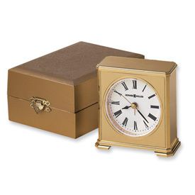 Howard Miller® Camden Brass Finish Quartz Alarm Clock