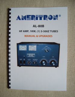 Ameritron Al 80B Amplifier Manual Upgrades