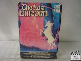 Last Unicorn The VHS MIA Farrow Alan Arkin
