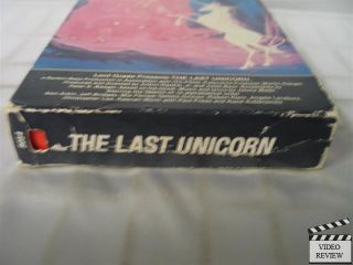 Last Unicorn The VHS MIA Farrow Alan Arkin