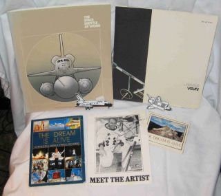   of Vintage NASA Space Shuttle Collectors Items w/ Alan Bean Autograph