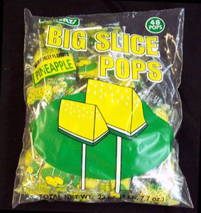 packaged albert s big slice pops pineapple 48 count bag