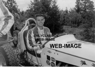 1956 Auto Racing Al Unser Smile Photo Midget Indy 500