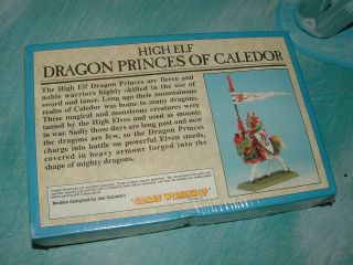 Dragon Princes of Caledor 3 Metal Models in Box New Warhammer High Elf 