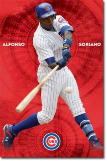 MLB Chicago Cubs Alfonso Soriano 2010 Poster