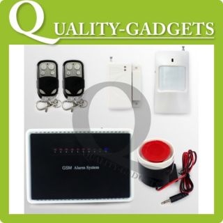 Wireless Home House Alarm GSM SMS Security System Voice Prompt
