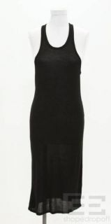 Alexander Wang Black Knit Racerback Sleeveless Dress Size XS