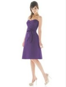 Alfred Sung 437 Bridesmaid Cocktail Dress Majestic 18