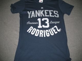 MLB New York Yankees Alex Rodriguez 13 T Shirt Womens XL Nwt Free 