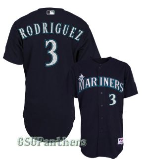 Alex Rodriguez Seattle Mariners Authentic Alternate Navy Blue Jersey 